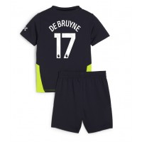 Maglie da calcio Manchester City Kevin De Bruyne #17 Seconda Maglia Bambino 2024-25 Manica Corta (+ Pantaloni corti)